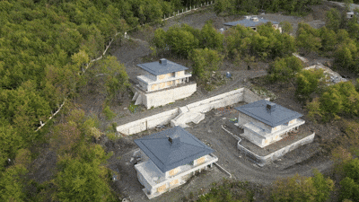 A large-scale construction project in Krasnaya Polyana